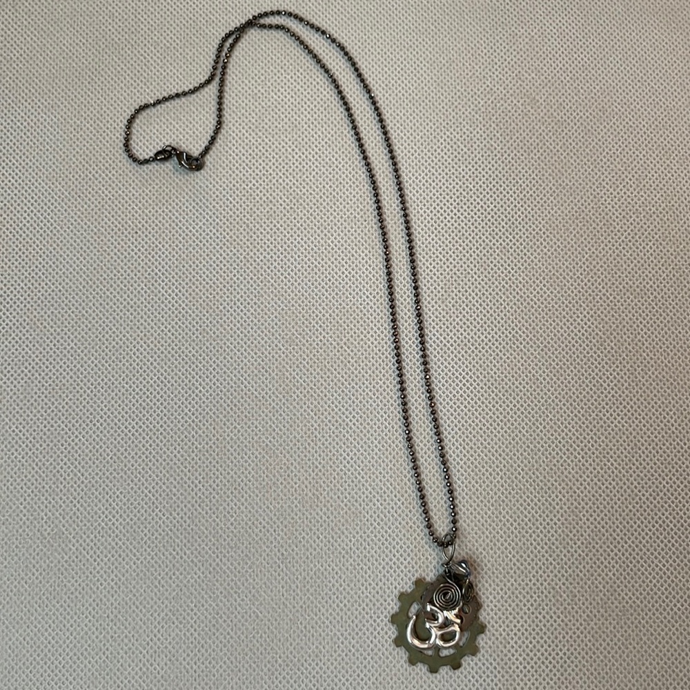 Ohm symbol necklace